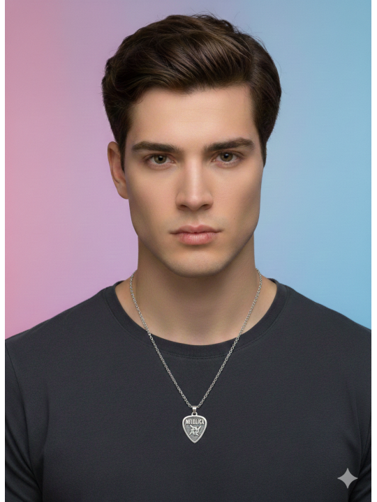 Metallica Pena Zincirli Kolye 2 Alana 1 Bedava 