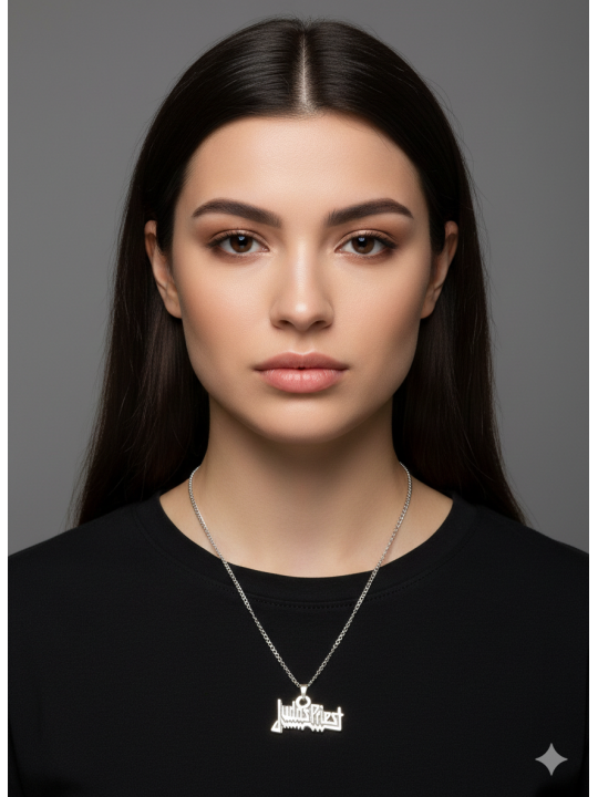 Judas Priest Zincirli Kolye 2 Alana 1 Bedava