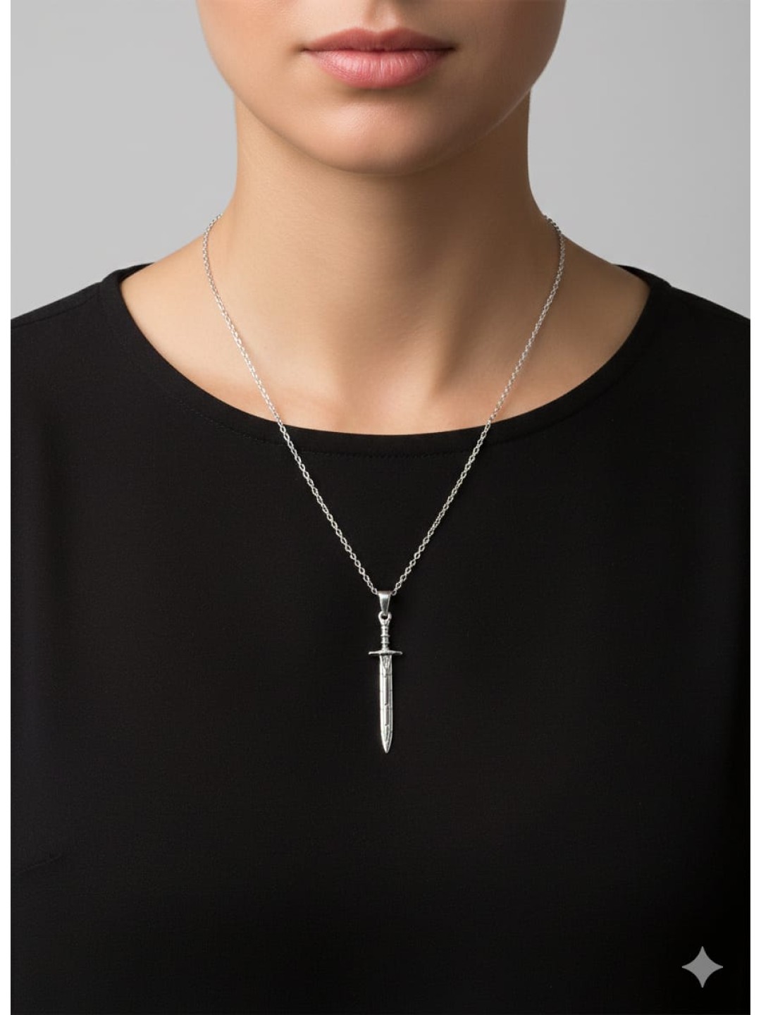 Kılıç Zincirli Kolye 2 Alana 1 Bedava