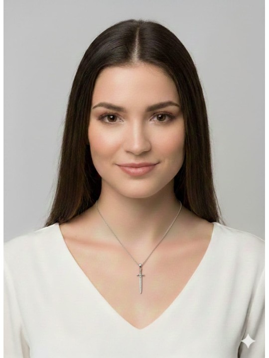 Kılıç Zincirli Kolye 2 Alana 1 Bedava