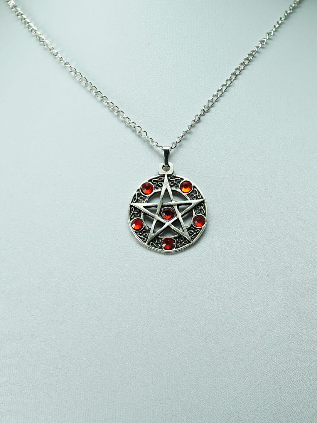 Supernatural Pentagram Taşlı Kolye 2 Alana 1 Bedava